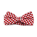 Papillon a quadri vichy rosso e bianco