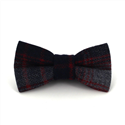 Papillon Lana Quadretti Grigio e Rosso
