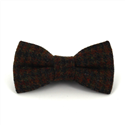 Papillon in Lana a Quadretti Marrone