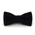 Papillon Lana Nero con Pois Grigi
