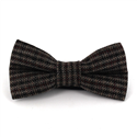 Papillon in Lana a Righe Marrone