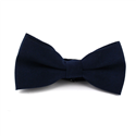 Papillon liscio in velluto azzurro scuro