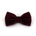 Papillon a quadretti bordeaux liscio