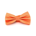 Papillon liscio a quadretti arancione chiaro