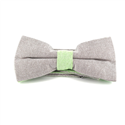 Papillon tinta unita Oxford Grigio e Verde