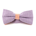 Papillon liscio Oxford Viola e Arancione