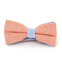 Papillon tinta unita Oxford Arancione e Blu