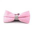 Papillon tinta unita Oxford Rosa e Grigio