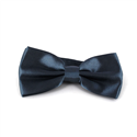 Papillon liscio in raso blu indaco
