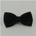 Papillon in Satin Bianco e Nero