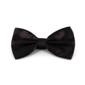 Papillon in raso marrone liscio