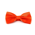 Papillon liscio in raso arancione