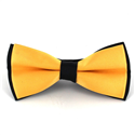 Papillon in Satin Nero e Giallo