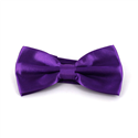 Papillon liscio in raso viola