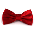 Papillon in raso rosso liscio