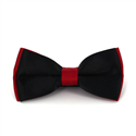 Papillon in Satin Rosso e Nero