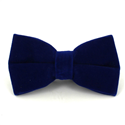 Papillon in Velluto Blu Liscio