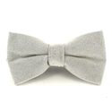 Papillon in Velluto Grigio