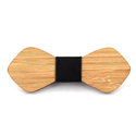Papillon in Legno di Bambù e Pelle