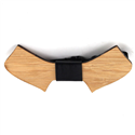 Papillon in Legno di Bambù e Pelle