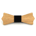 Papillon in Legno di Bambù e Pelle