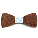 Papillon in Legno a Quadretti