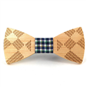 Papillon in Legno a Quadretti