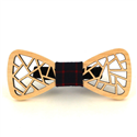 Papillon in Legno Intagliato con Disegni