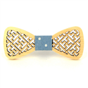 Papillon in Legno Intagliato con Disegni