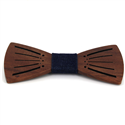 Papillon in Legno a Righe Vuoto