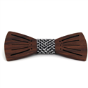 Papillon in Legno a Righe Vuoto