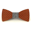 Papillon in legno a pois