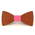 Papillon in legno a pois