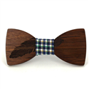Papillon in legno con piuma