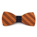 Papillon in Legno a Righe Sottili