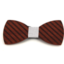Papillon in Legno a Righe Spesse