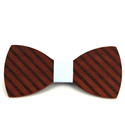 Papillon in Legno a Righe Spesse