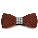 Papillon in legno a righe larghe