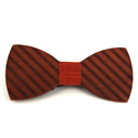 Papillon in Legno a Righe Spesse