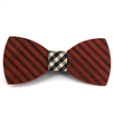 Papillon in legno a righe larghe
