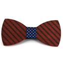 Papillon in Legno a Righe Spesse