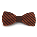 Papillon in Legno a Righe Spesse