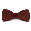 Papillon in Legno Righe Spesse