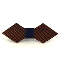 Papillon in legno a rombi con quadretti