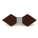 Papillon in legno a rombi con quadretti