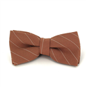 Papillon a righe marrone e bianco