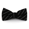 Papillon Nero a Righe Bianche