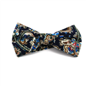 Papillon Paisley Blu Scuro