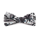 Papillon Paisley Bianco e Nero