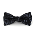 Papillon Paisley Nero e Grigio